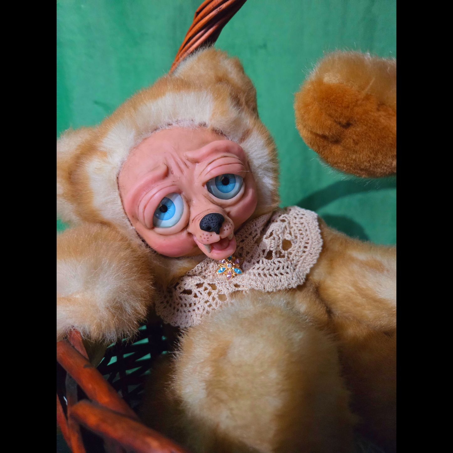 Momma and Baby Bear in a Basket