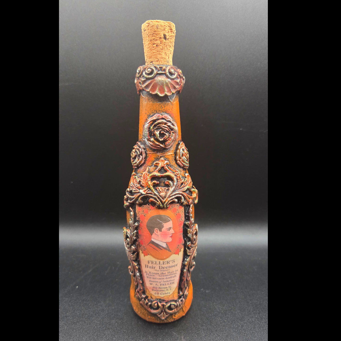 Vintage-Inspired Toiletry, Hair Oil, Apothecary Bottle