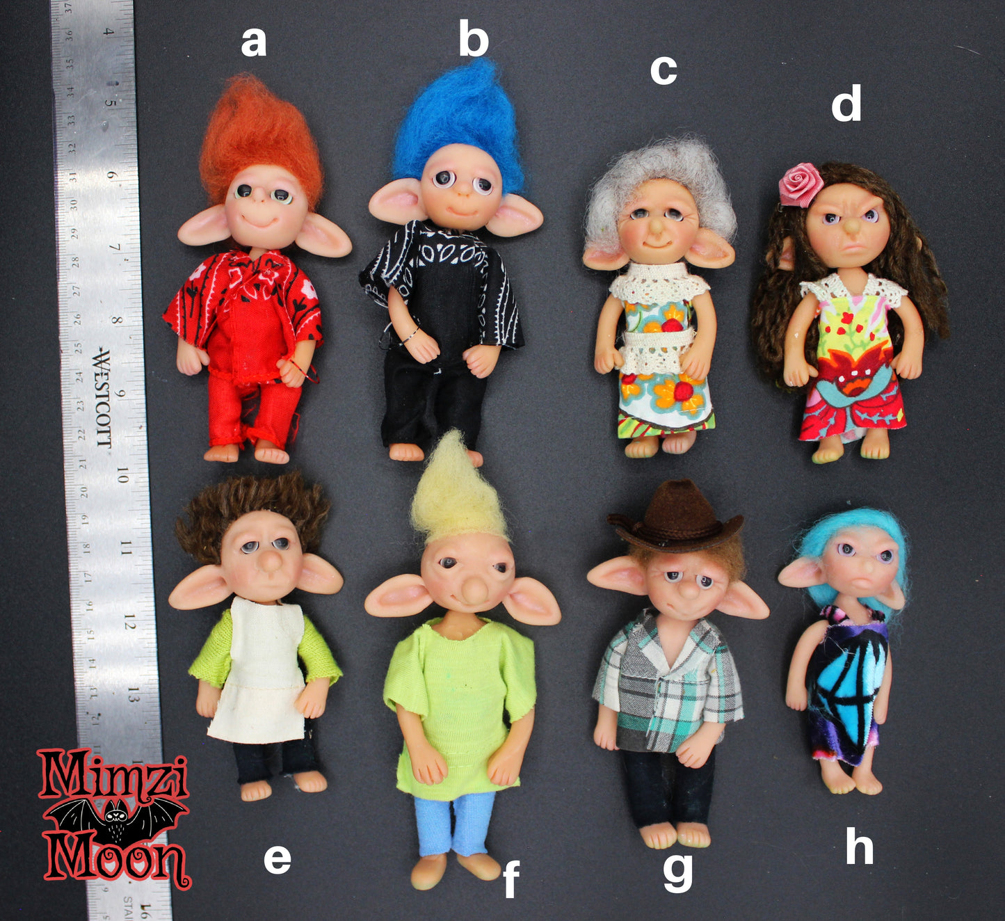 Handmade Dollhouse Dolls. Elf Dolls for Fairy Houses.