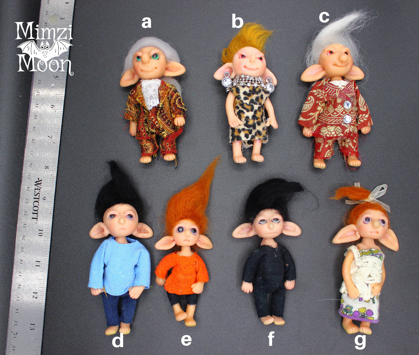 Handmade Dollhouse Dolls. Elf Dolls for Your Fairy House.