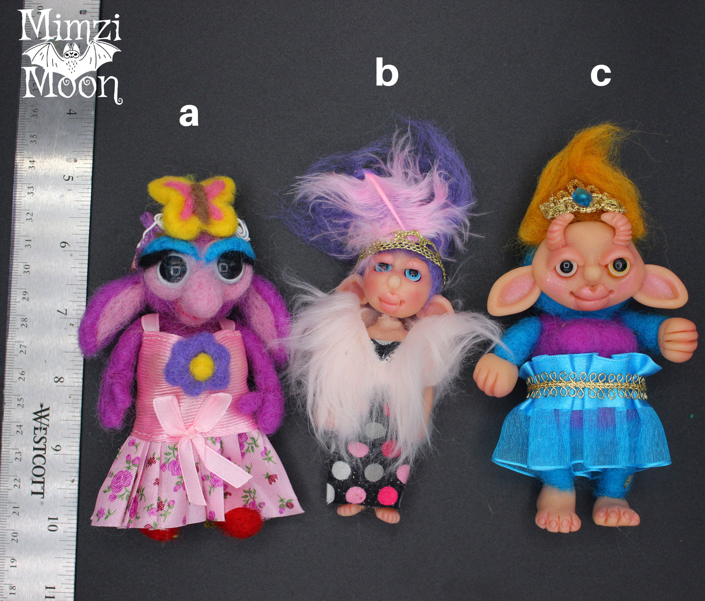 Handmade Dollhouse Dolls. Monster, Elf Dolls for Your Fairy House.