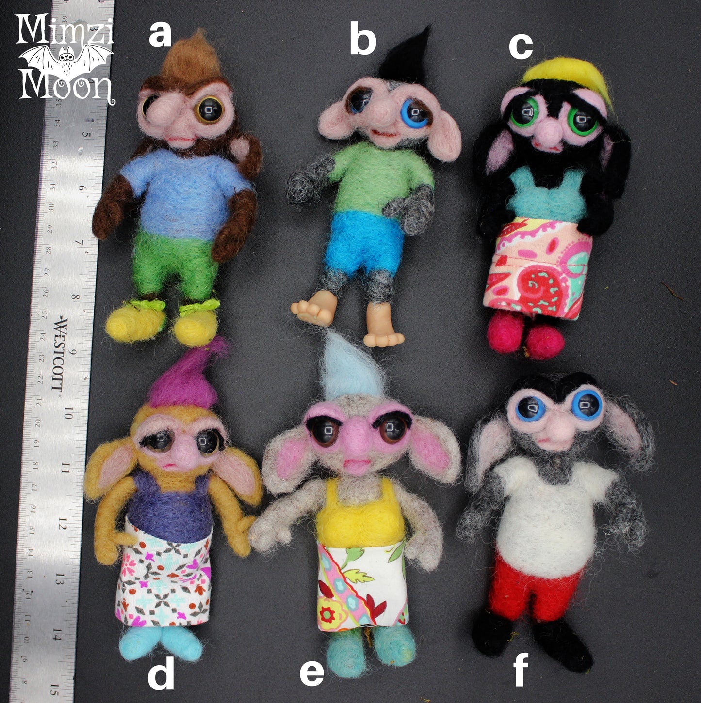 Handmade Dollhouse Dolls. Monster, Elf Doll for Your Fairy House.