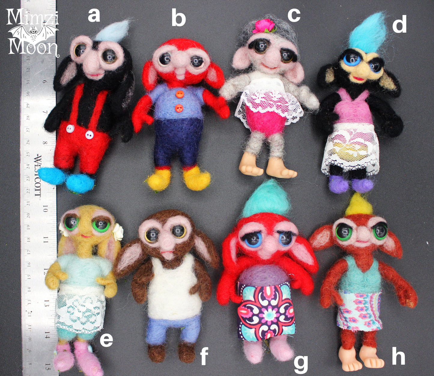 Handmade Dollhouse Dolls. Monster, Elf Dolls for Your Fairy House