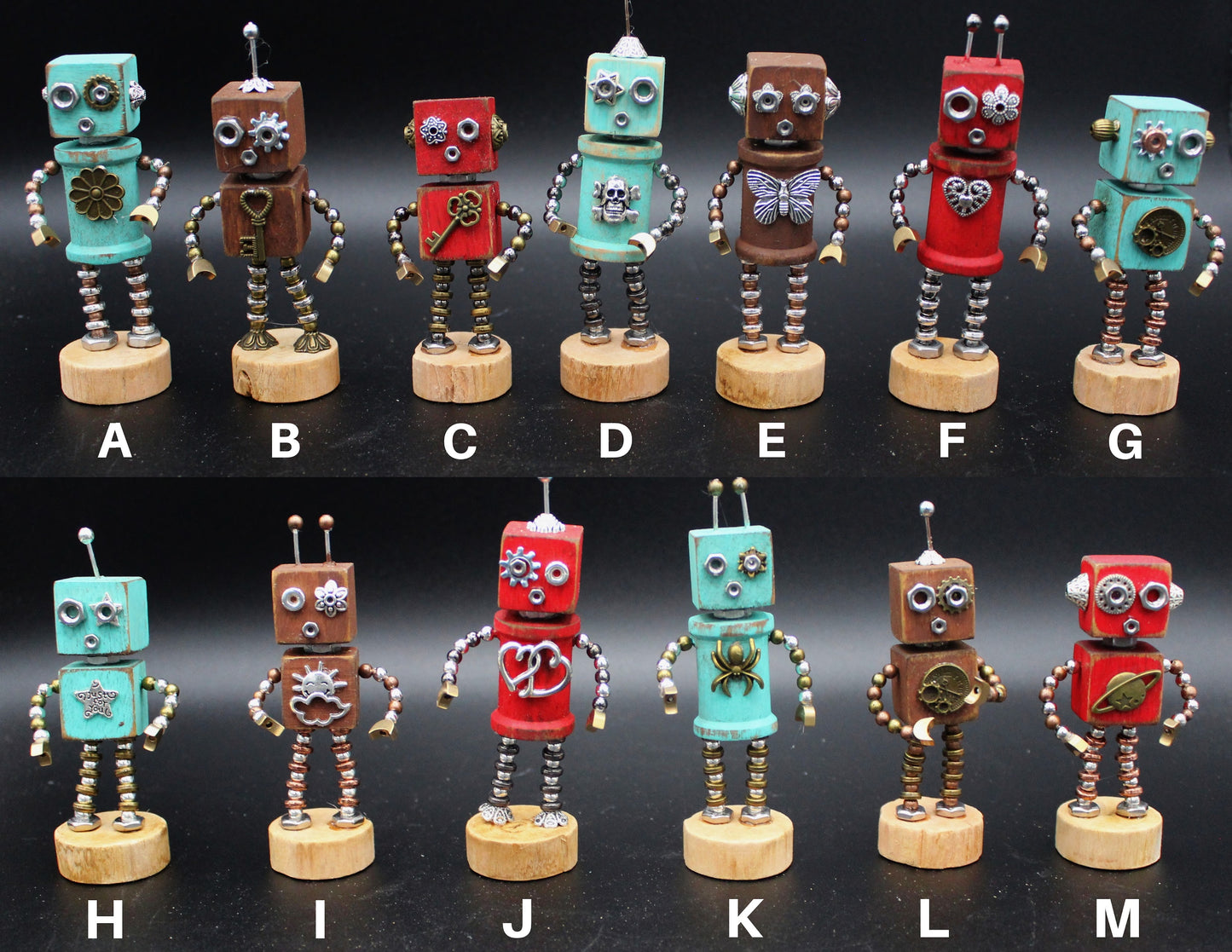 Mini Wood Robots!