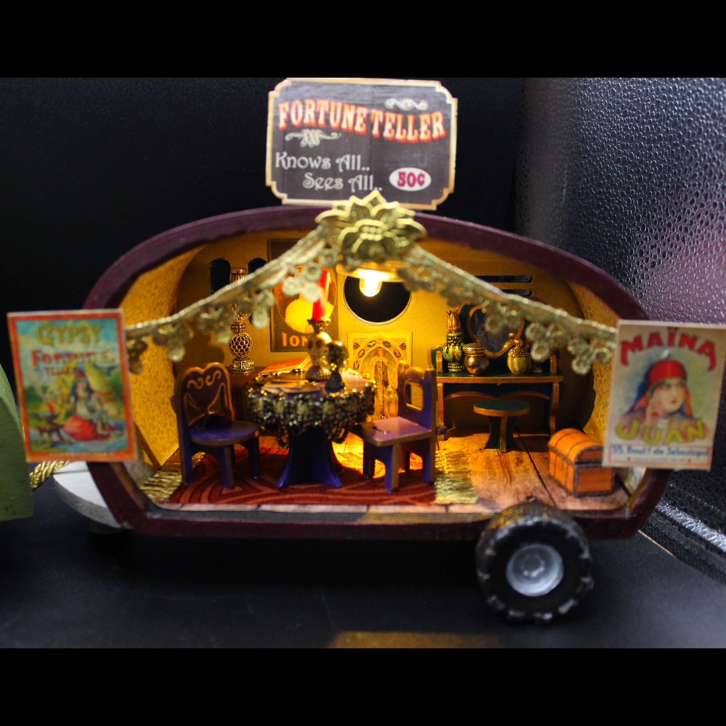 Gypsy Fortune Teller Wagon with Car!