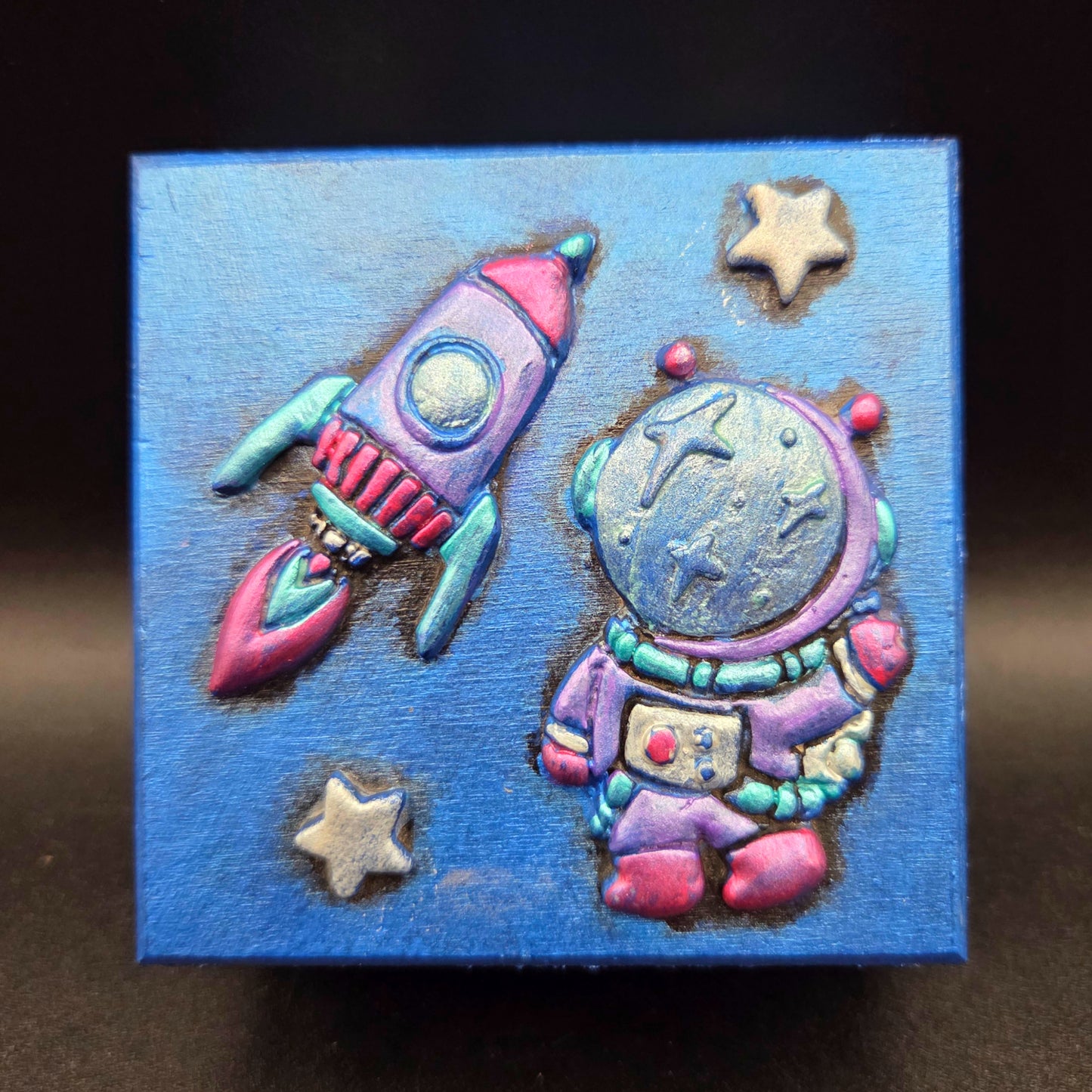Small Space-Themed Trinket Box