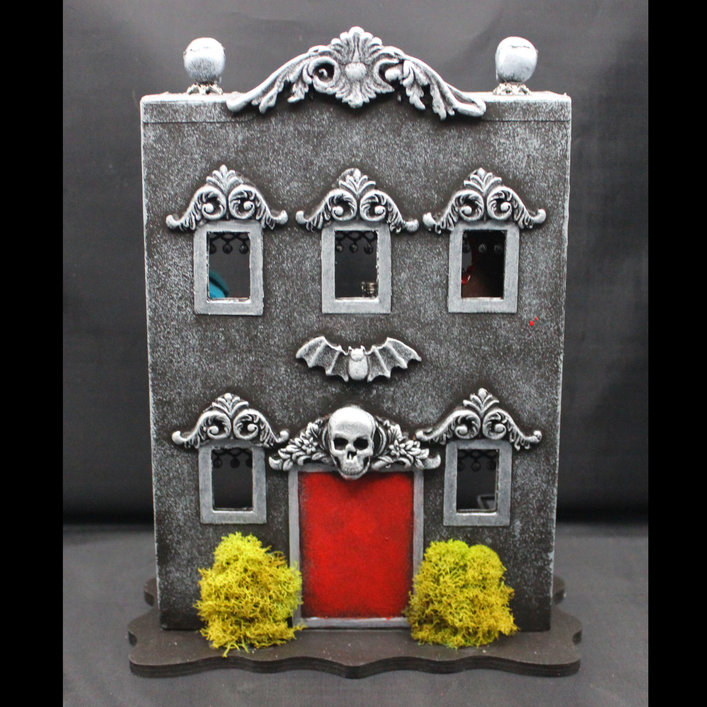 Haunted, Spooky, Gothic Miniature Furnished Dollhouse!