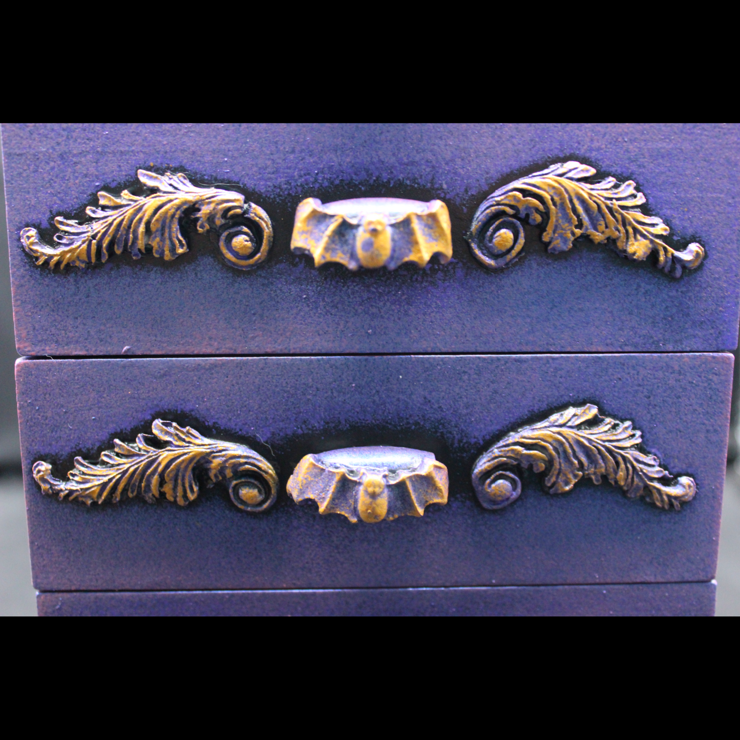 Purple Gothic Mini Dresser Jewelry Box!