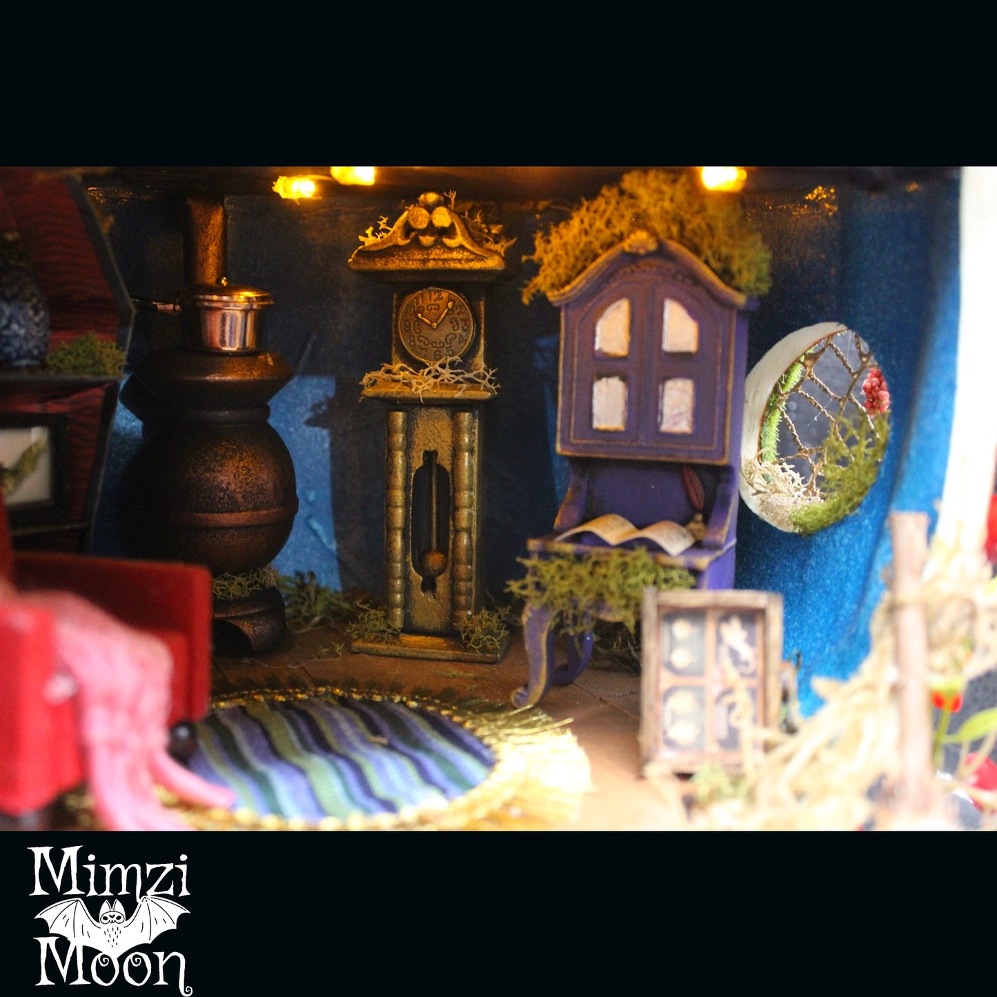 Beautiful Halloween, Pumpkin, Gothic, Witchy Fairy House Dollhouse!