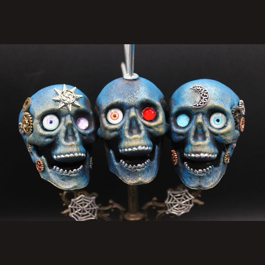 Cute and Edgy, Punk Rock, Steampunk Skull Triplets!