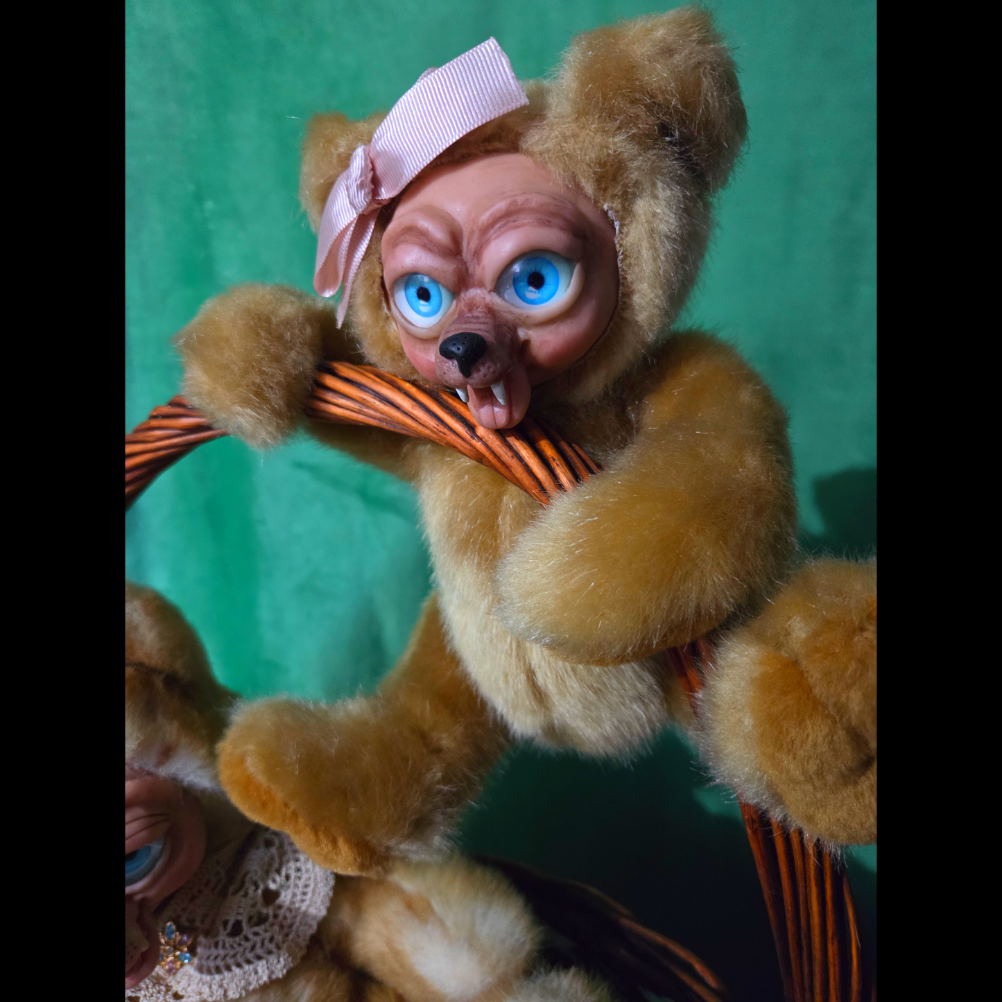 Momma and Baby Bear in a Basket