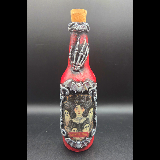 "Haunted Spell" Handmade, Potion, Apothecary Bottle