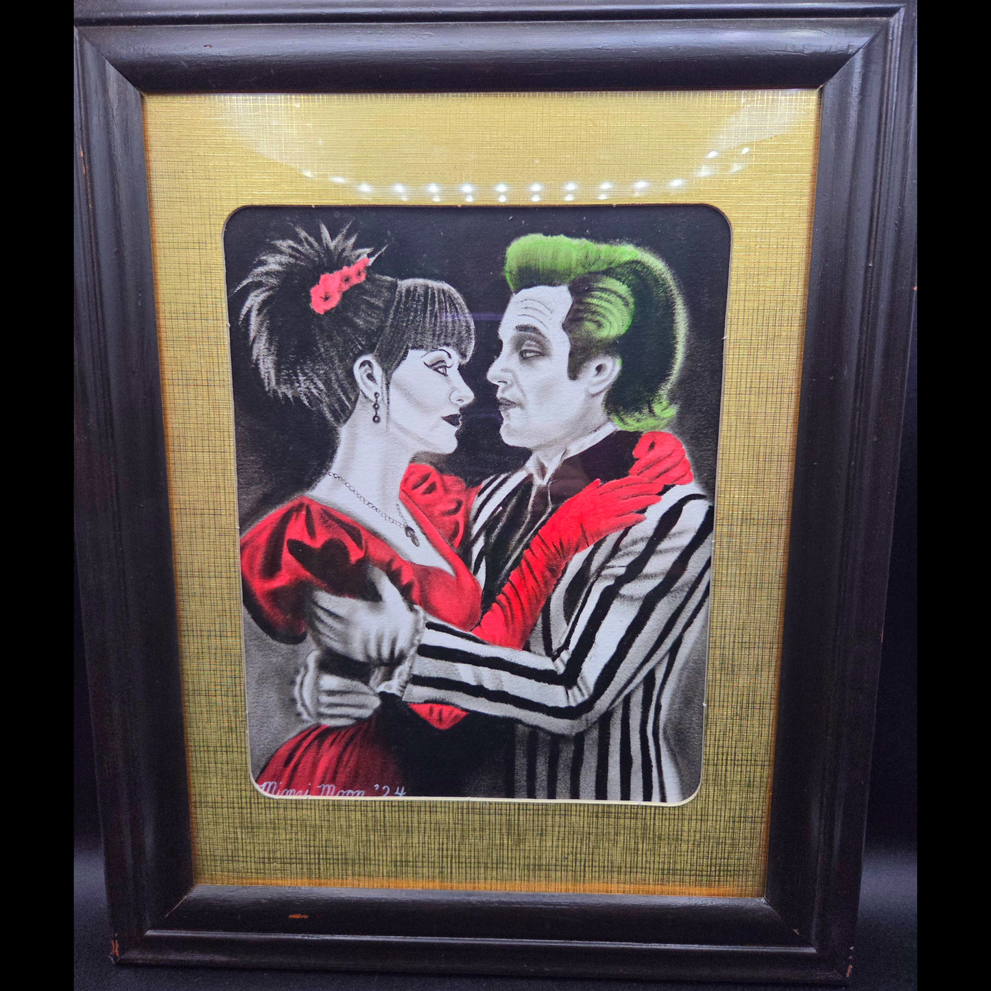 Handsome Beetlejuice and Lydia Original Painting