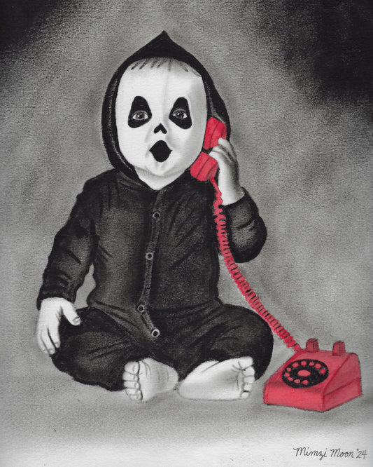 Ghost Face "Scream" Baby Original Painting