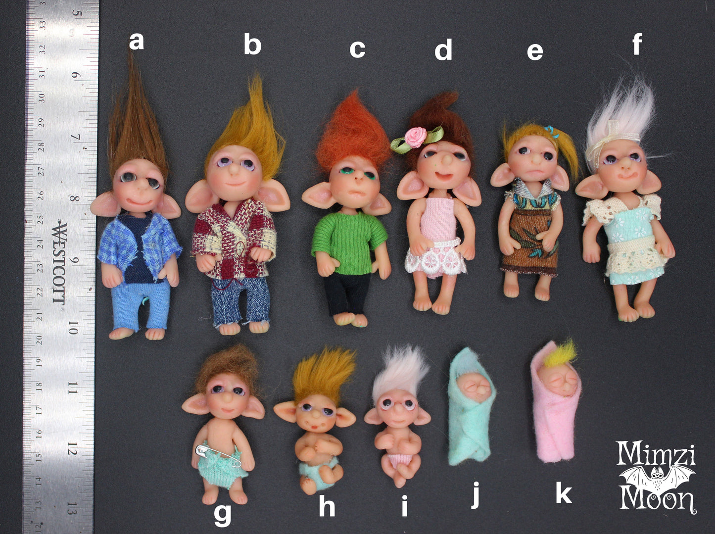 Handmade Elf and Fairy Dolls.  Elf Children and Babies.