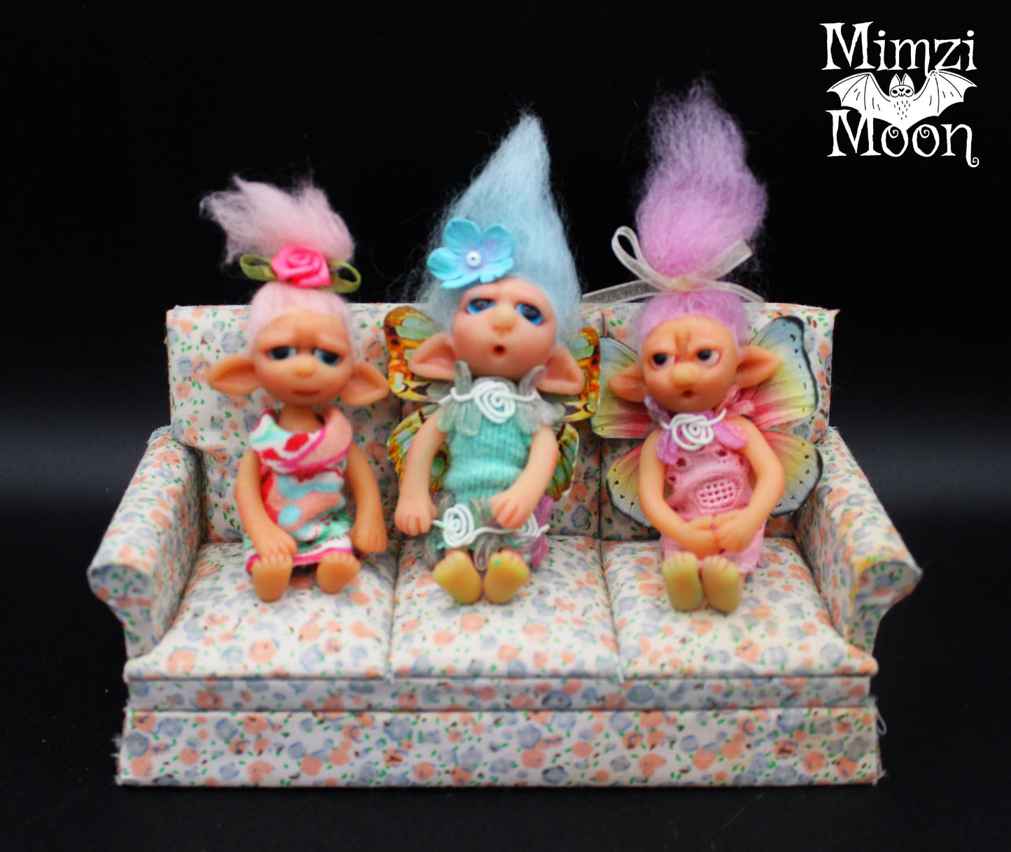 Handmade Dollhouse Dolls. Fairy Dolls for Your Fairy House.