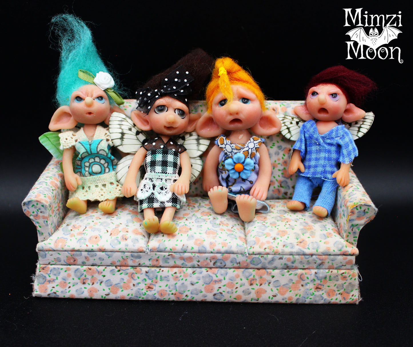 Handmade Dollhouse Dolls. Fairy Dolls for Your Fairy House.