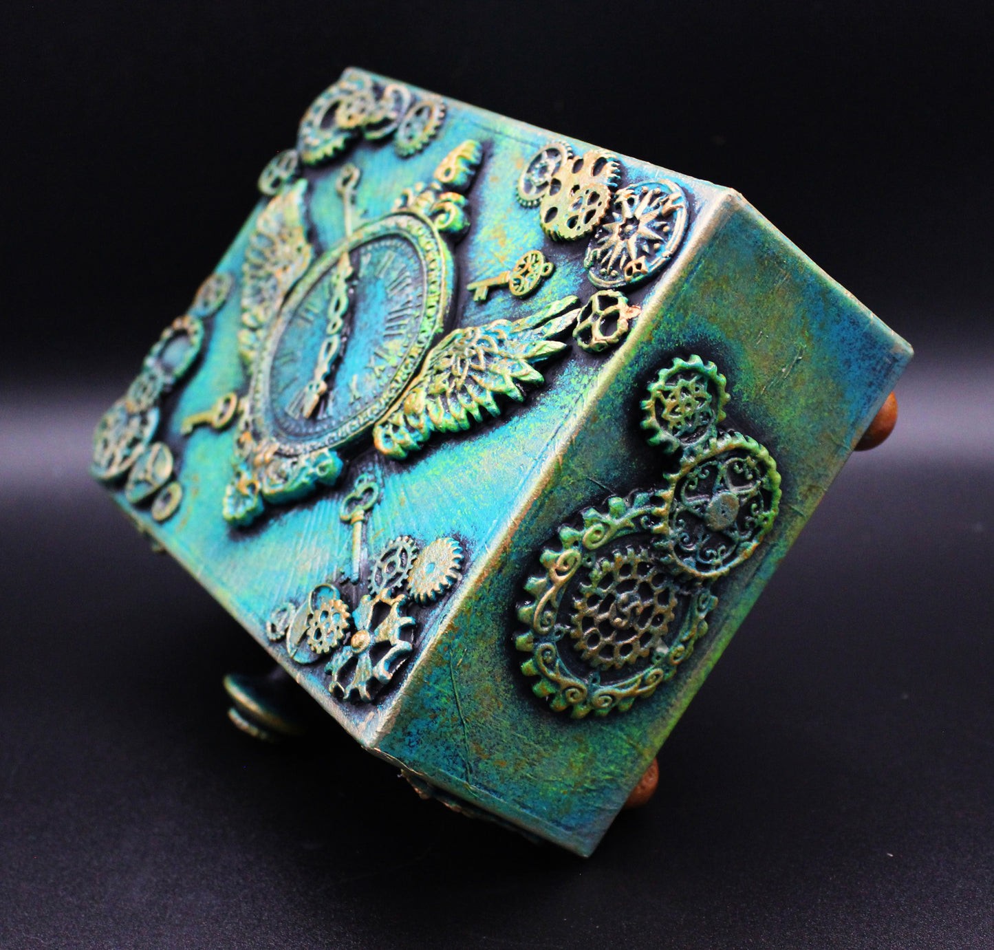 Steampunk Mixed Media Jewelry Box.