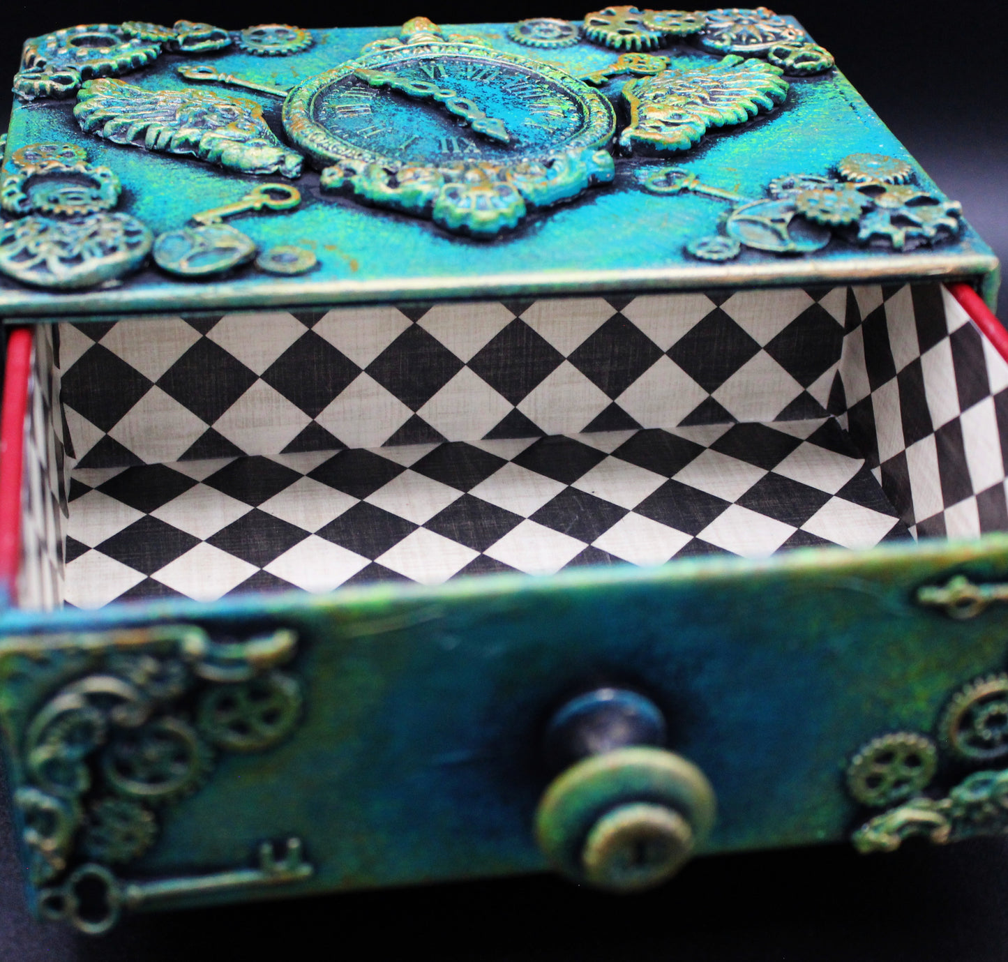 Steampunk Mixed Media Jewelry Box.