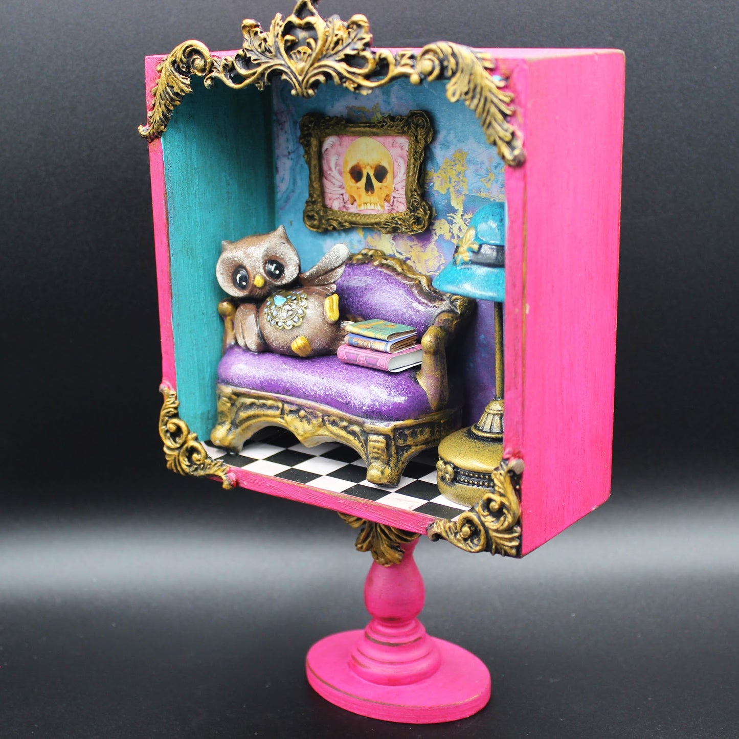 Cute Owl Diorama Shadow Boxes.