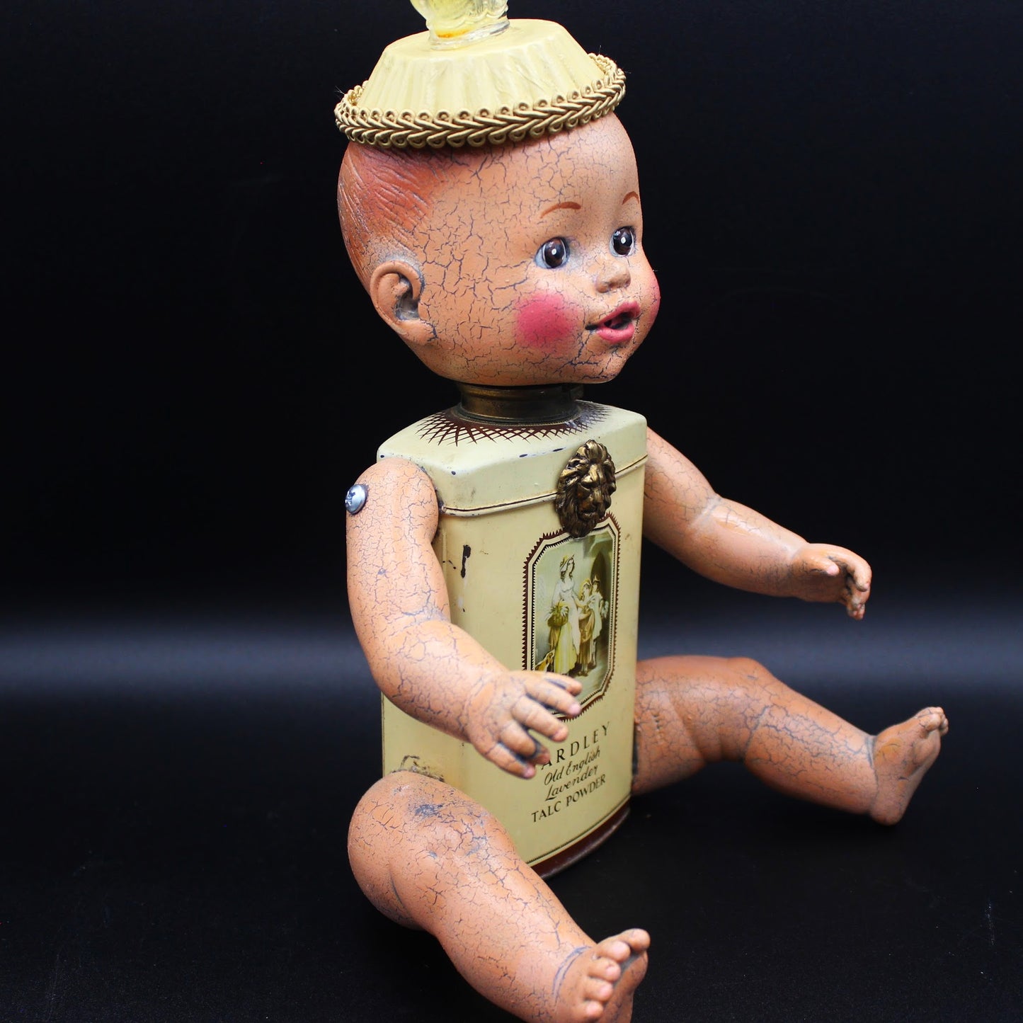 Altered Art Doll!  Mixed Media Doll Made from a Vintage Tin!