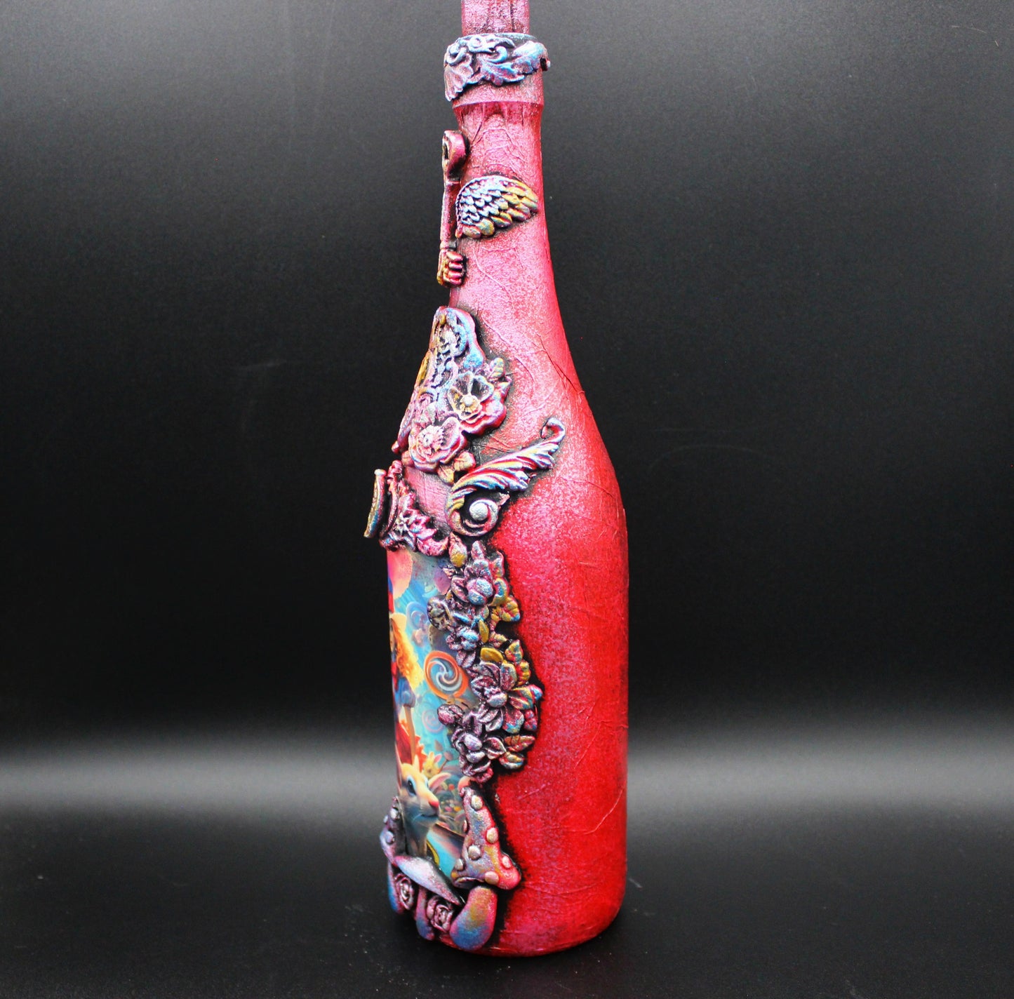 Alice in Wonderland Inspired Altered Art Bottle!