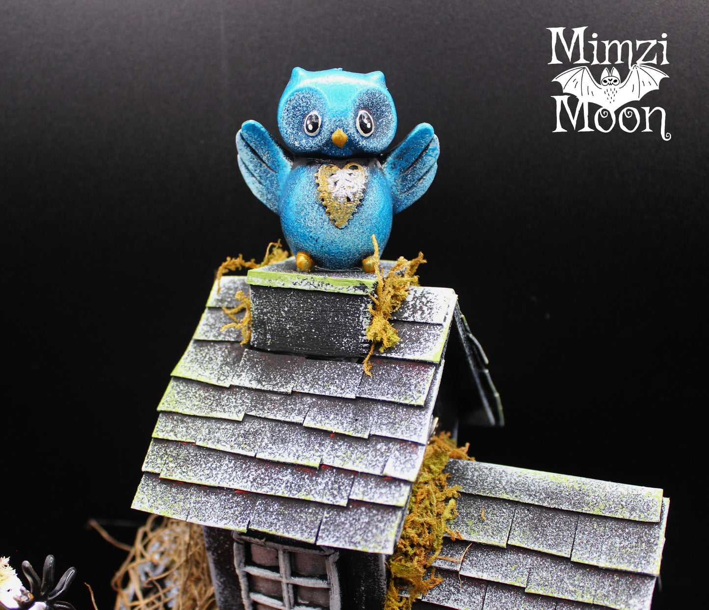 Wonderful, Lighted, Shoe House, Goth Owl, Halloween Decoration!