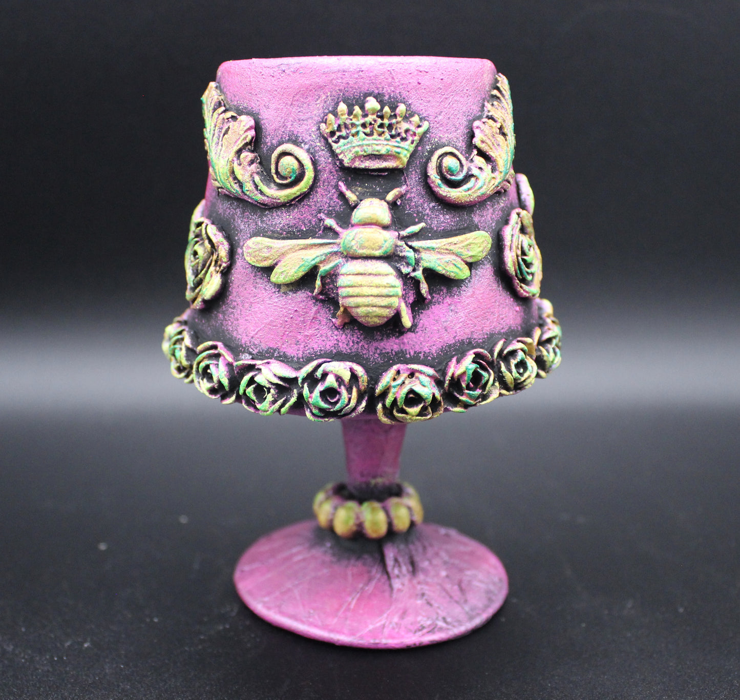 Super Cute Queen Bee Candleholder! Pink Candle Holder!