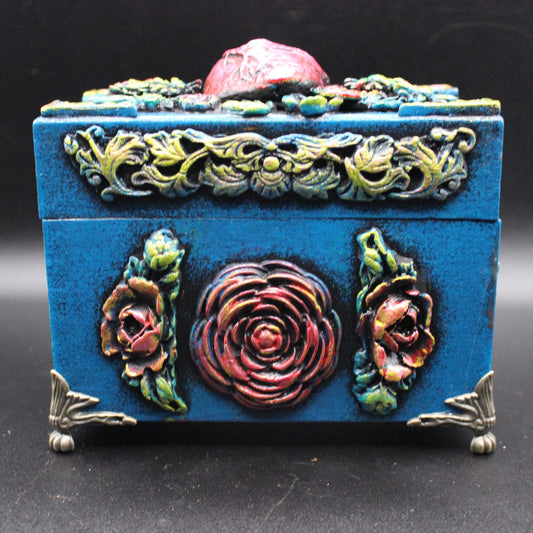 Anatomical Heart Jewelry Box! Colorful Gothic Stash Box. Keepsake Box.