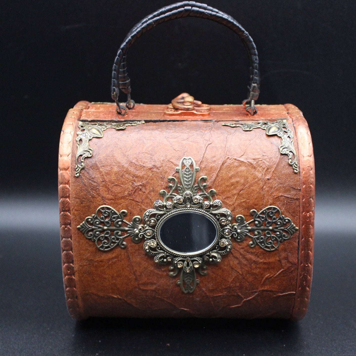 Cute Travel Trunk Handbag!  Vintage Looking Steampunk Box Purse!