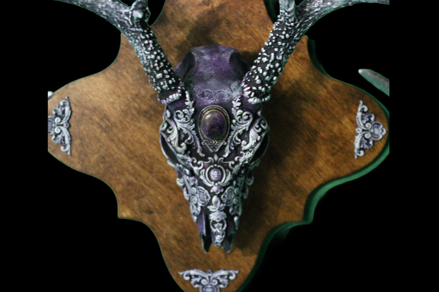 Purple Deer Skull Mount!