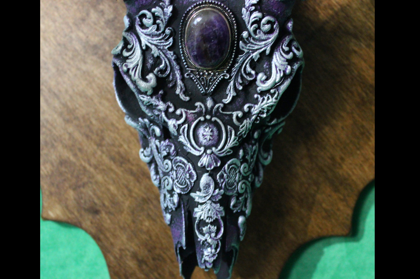 Purple Deer Skull Mount!