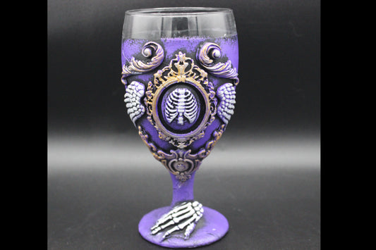 Gothic Chalice! Skeleton Wine Glass!