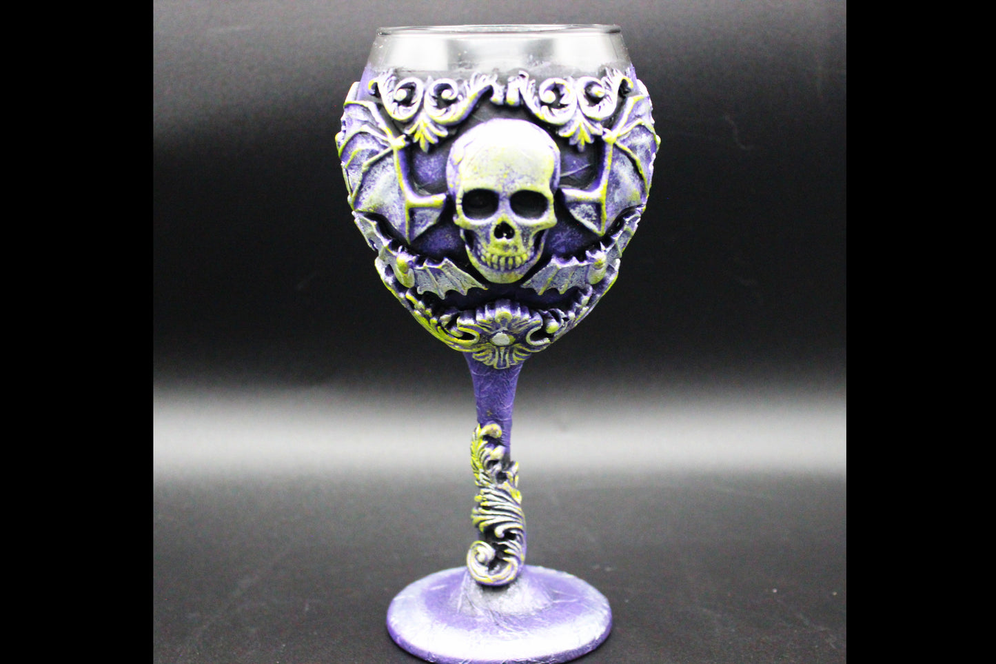 Gothic Skeleton and Bat Chalice!