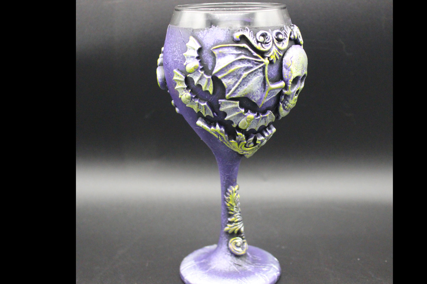 Gothic Skeleton and Bat Chalice!