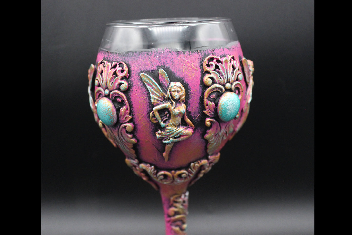 Pretty Fairy Wine Glass Chalice Goblet!