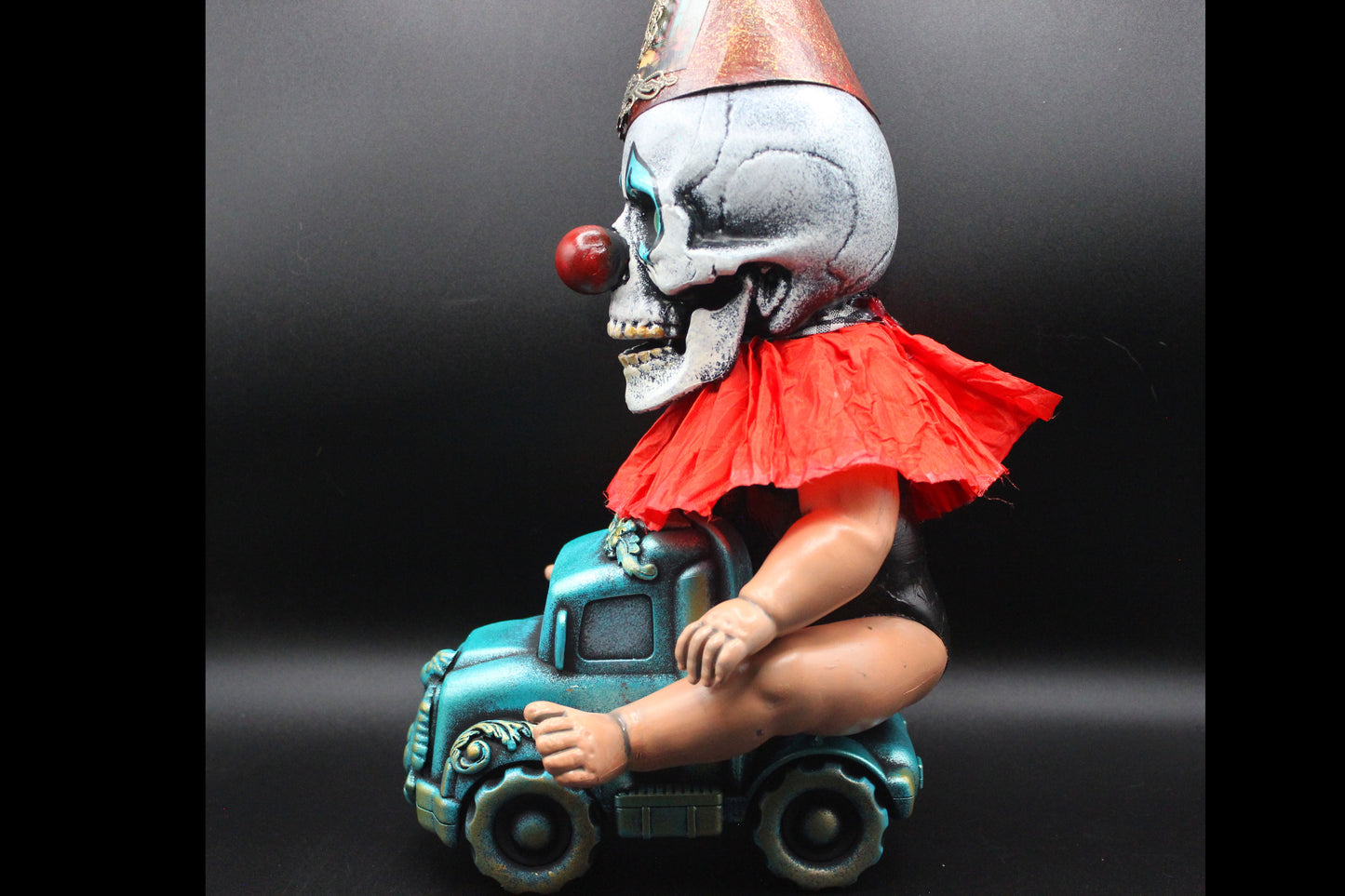 Creepy Clown Riding a Semi Truck!