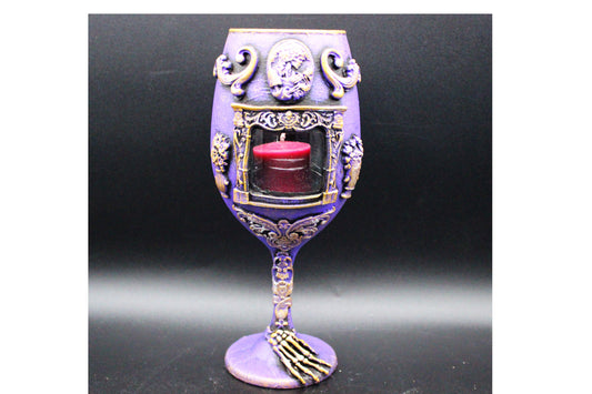 Beautiful Gothic Candleholder with Fireplace!