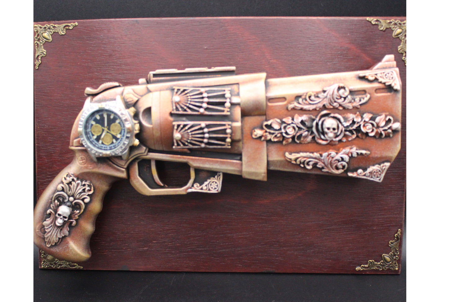 Steampunk Gun Wall Art!  Altered Nerf Gun Wall Hanging!