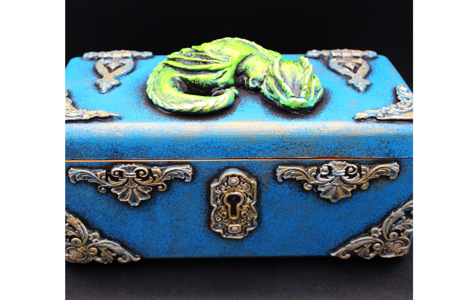 Cute Baby Dragon Jewelry Box!  Medieval Gothic Stash Box!