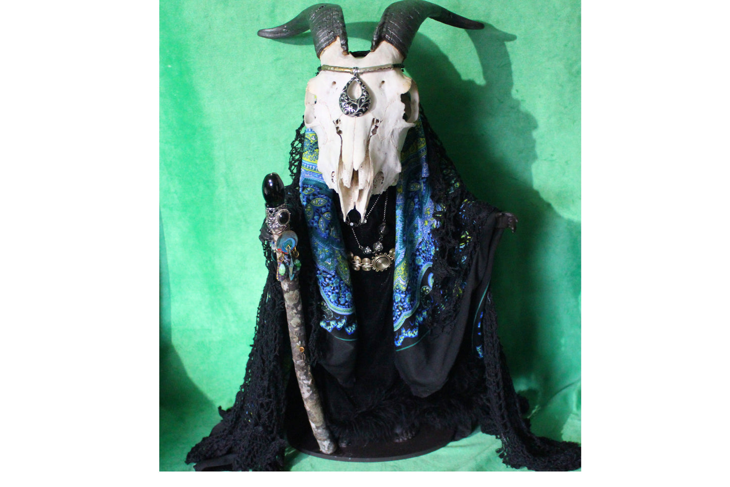 Goat Skull Witch Altered Doll!