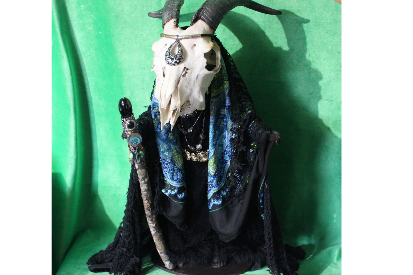 Goat Skull Witch Altered Doll!