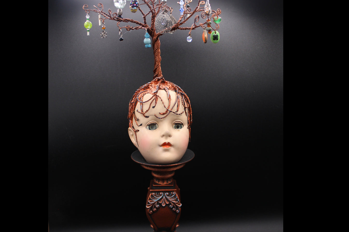 Baby Doll Head Wire Tree Altered Doll!