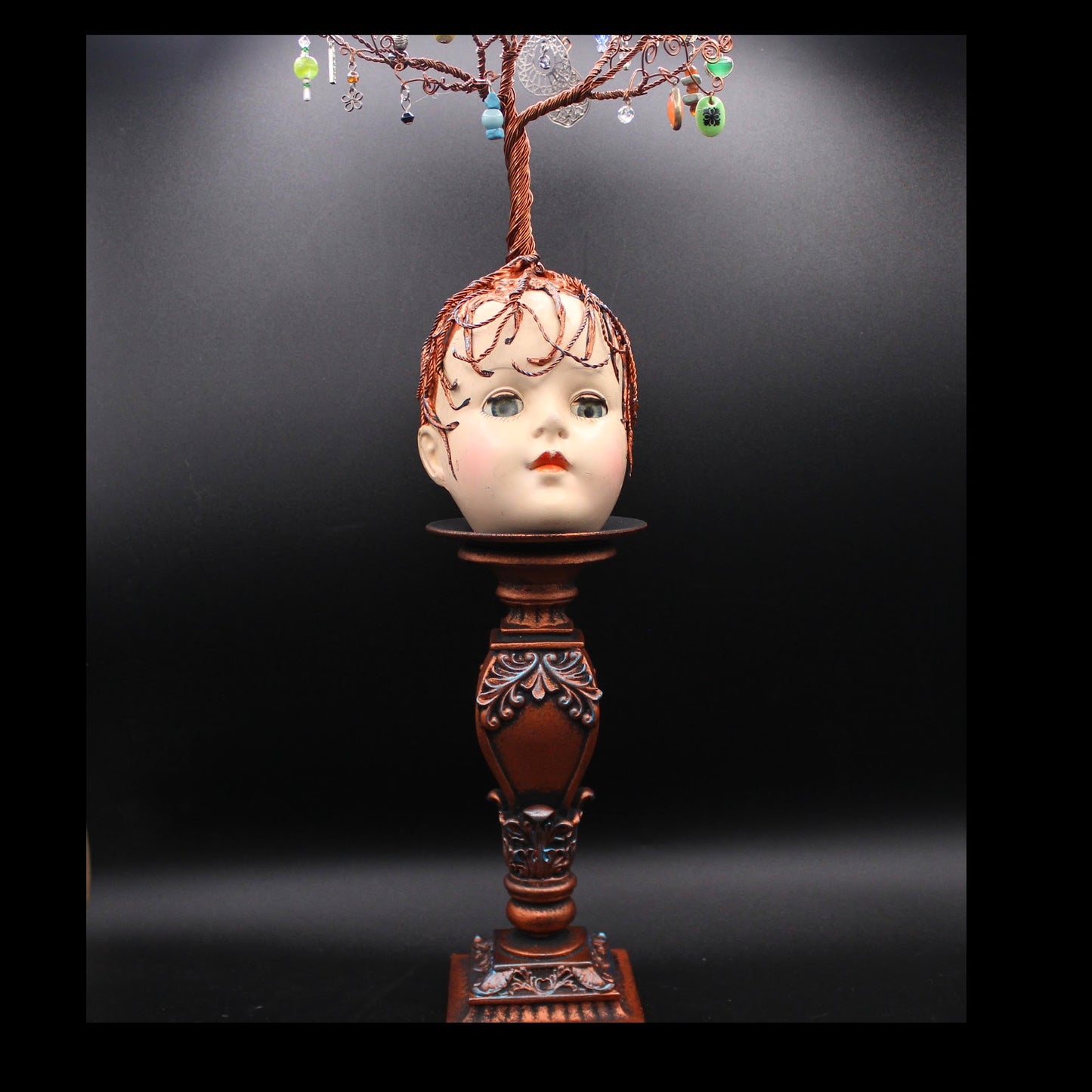 Baby Doll Head Wire Tree Altered Doll!