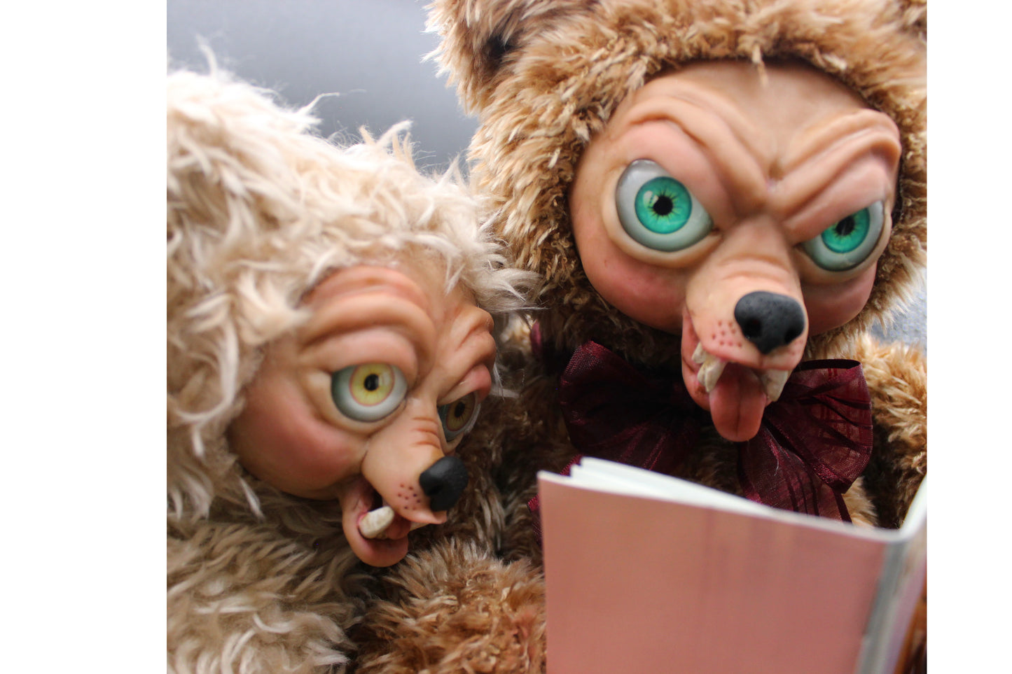 Naughty Teddy Bears Looking at a Dirty Magazine!  Funny Bad Bears!