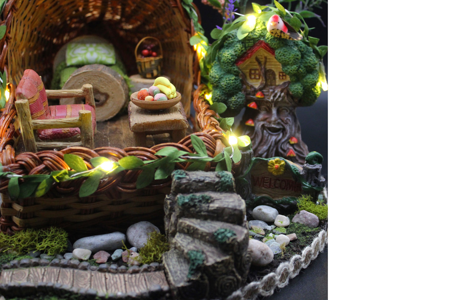 Amazing Fairy House Furnished Dollhouse, Doll House!