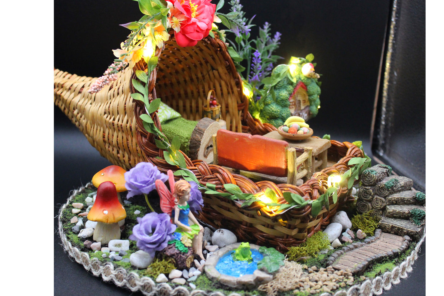 Amazing Fairy House Furnished Dollhouse, Doll House!