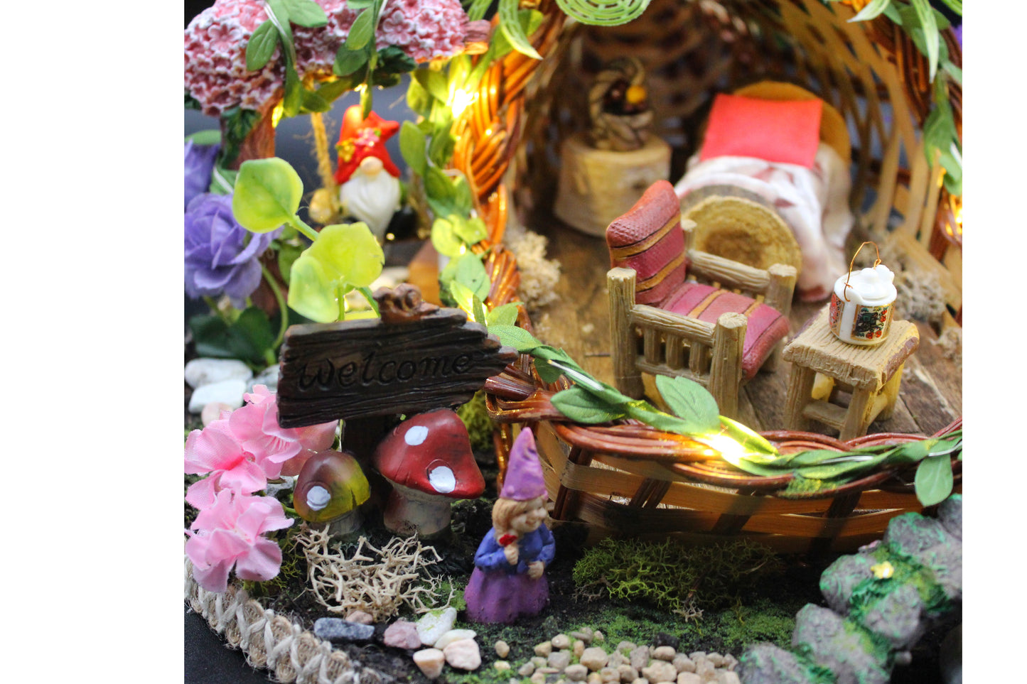 Amazing Fairy House Furnished Dollhouse, Doll House!