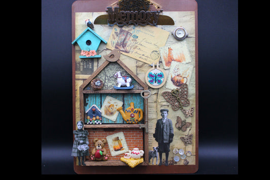 Charming, Country, Clipboard, Mixed Media, Assemblage Art, Wall Decor!