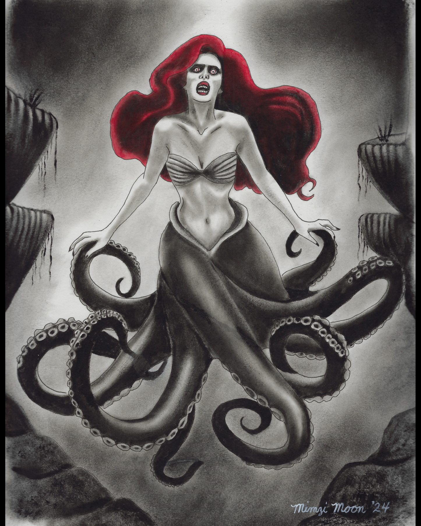 Ursula/ Ariel Original Oil Painting